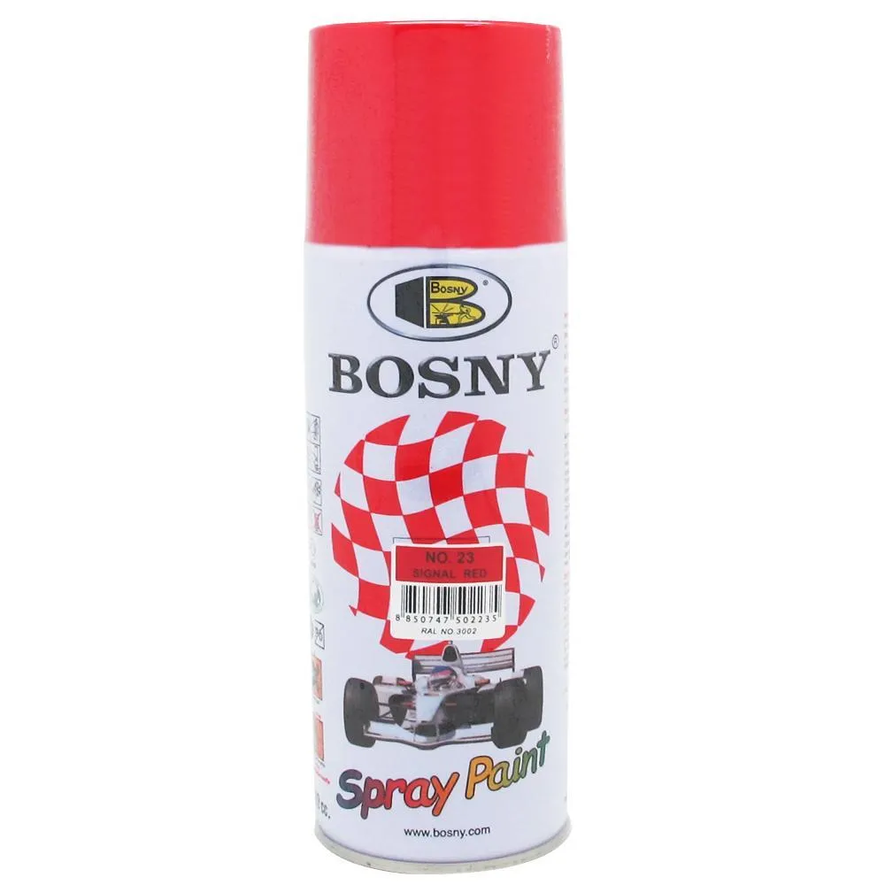 [SPR71] SPRAY BOSNY NO. 6 SILVER RED ROJO 400CC