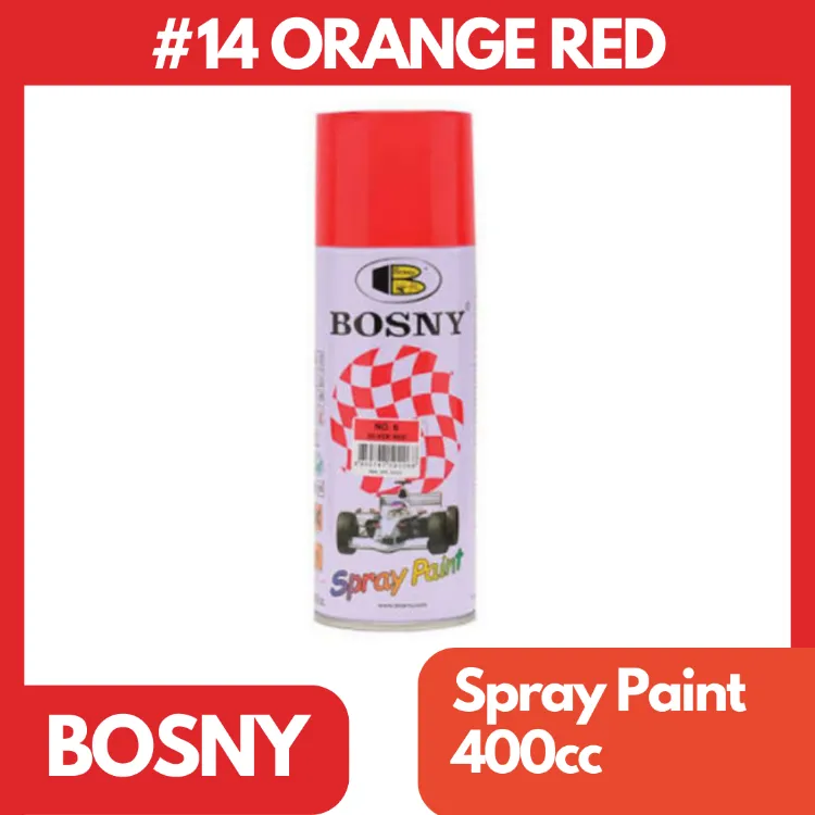 [5800808] SPRAY BOSNY ROJO NARANJA orange RED 14 400CC