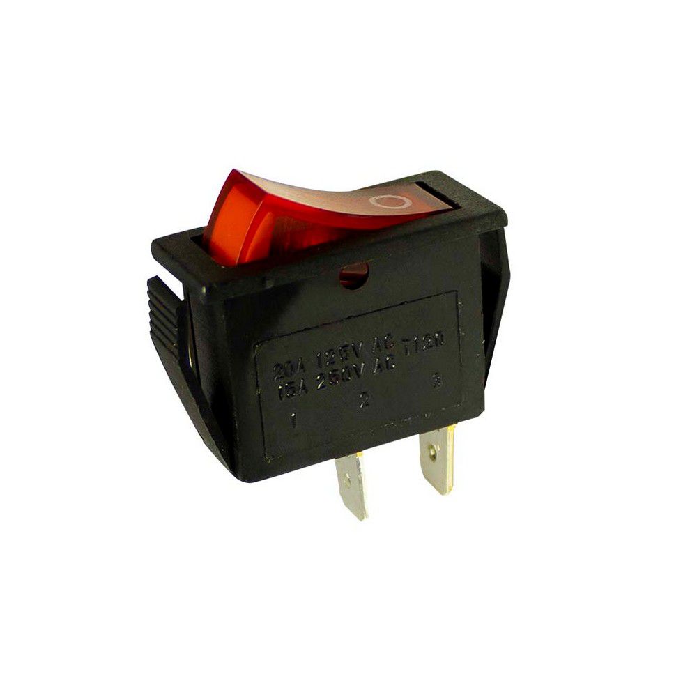 [ec-2602] SWICH 2 PATAS 20 AMPERIOS 125V AC ROJO