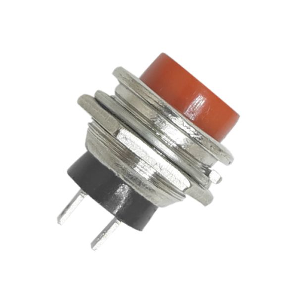 [SW733RD] SWITCH BOTÓN DE TIMBRE ROJO 2 PATAS MOD
