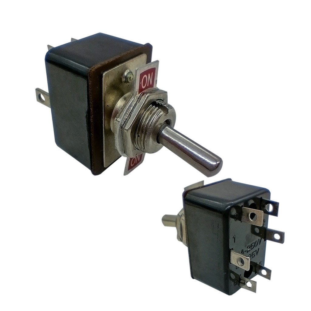 [SW113] SWITCH C/LUZ DPDT6P SW113 10 AMPERIOS - 125 V