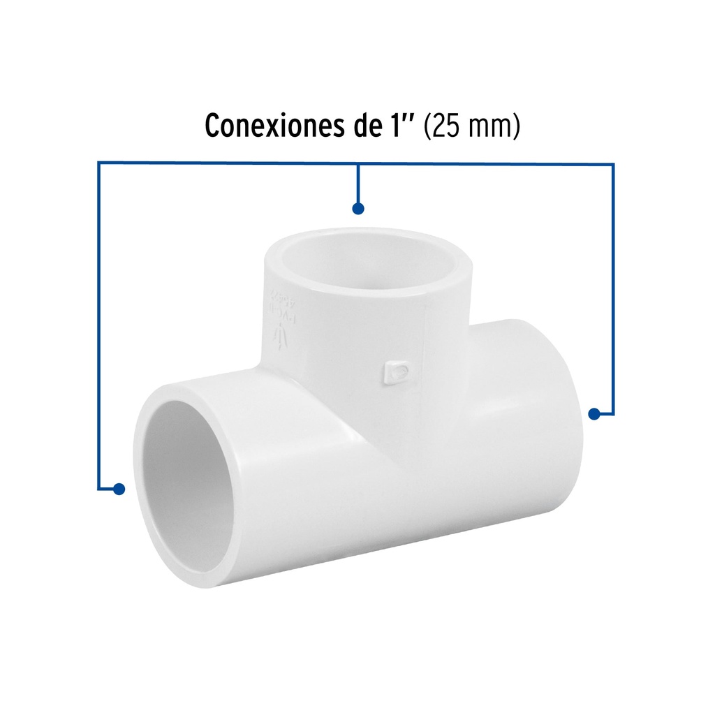 [45422] TEE SENCILLA DE PVC 1 PLG. FOSET