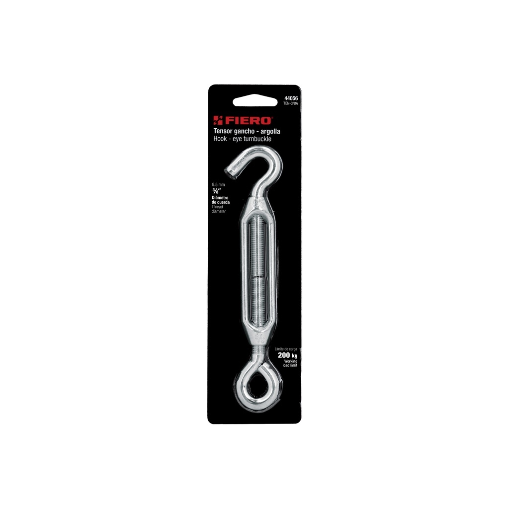 [44056] TENSOR ZINC 3/8 PLG. GANCHO ARGOLLA FIERO