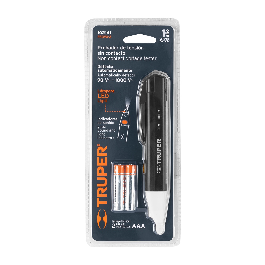 [102141] TESTER PROBADOR DE VOLTAJE SIN CONTACTO TIPO PLUMA TRUPER