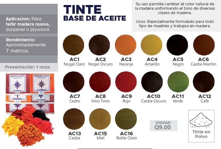 [AC3] TINTE ESTRELLA NARANJA PARA ACEITE