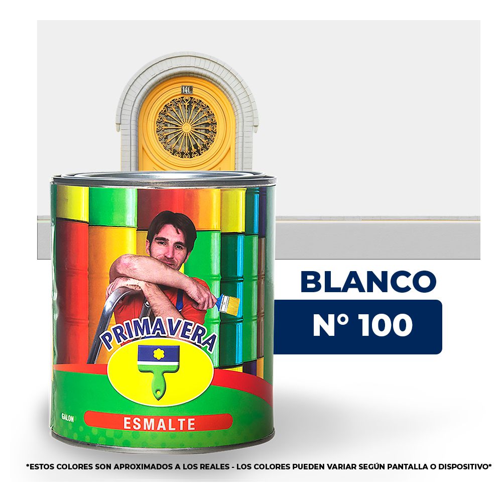 [100-01] PINTURA PRIMAVERA ACEITE BLANCO GALON